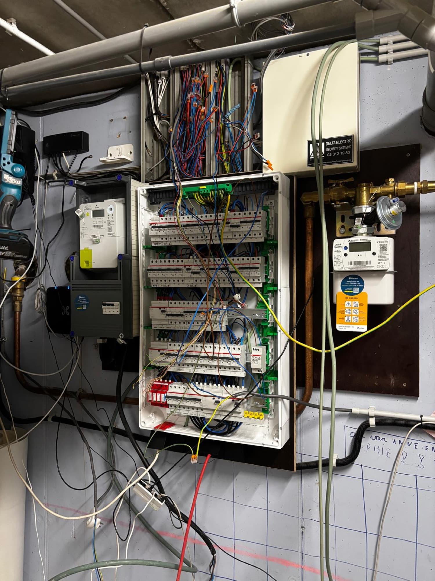 Elektrische installatie na het conform maken – nieuwe situatie (project FRA)