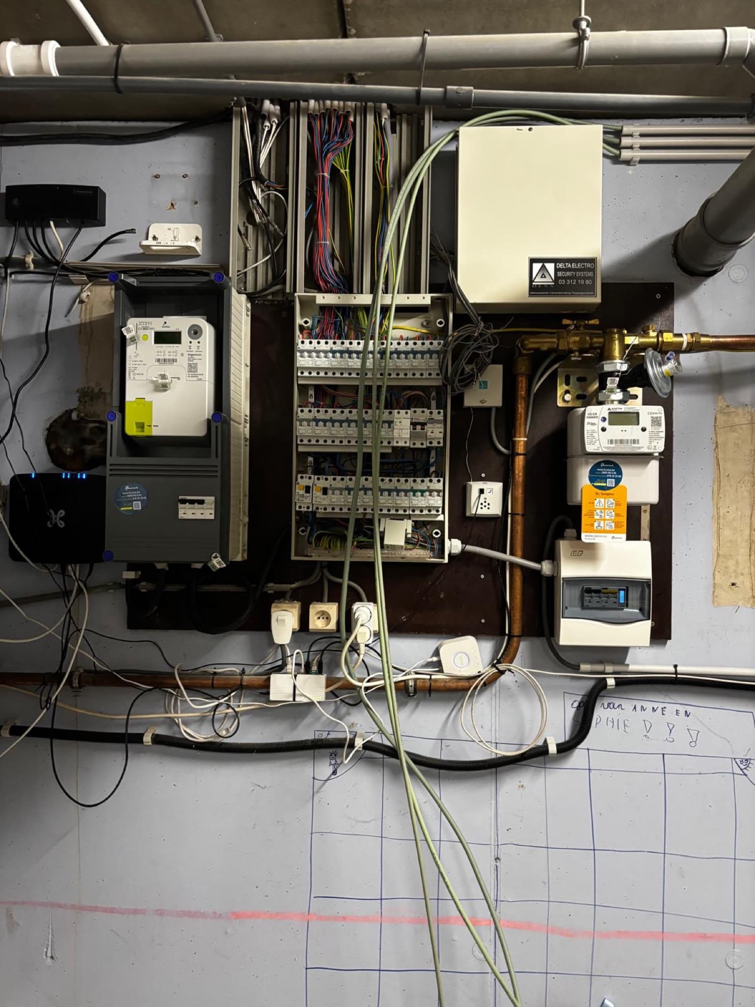 Elektrische installatie voor het conform maken – oude situatie (project FRA)