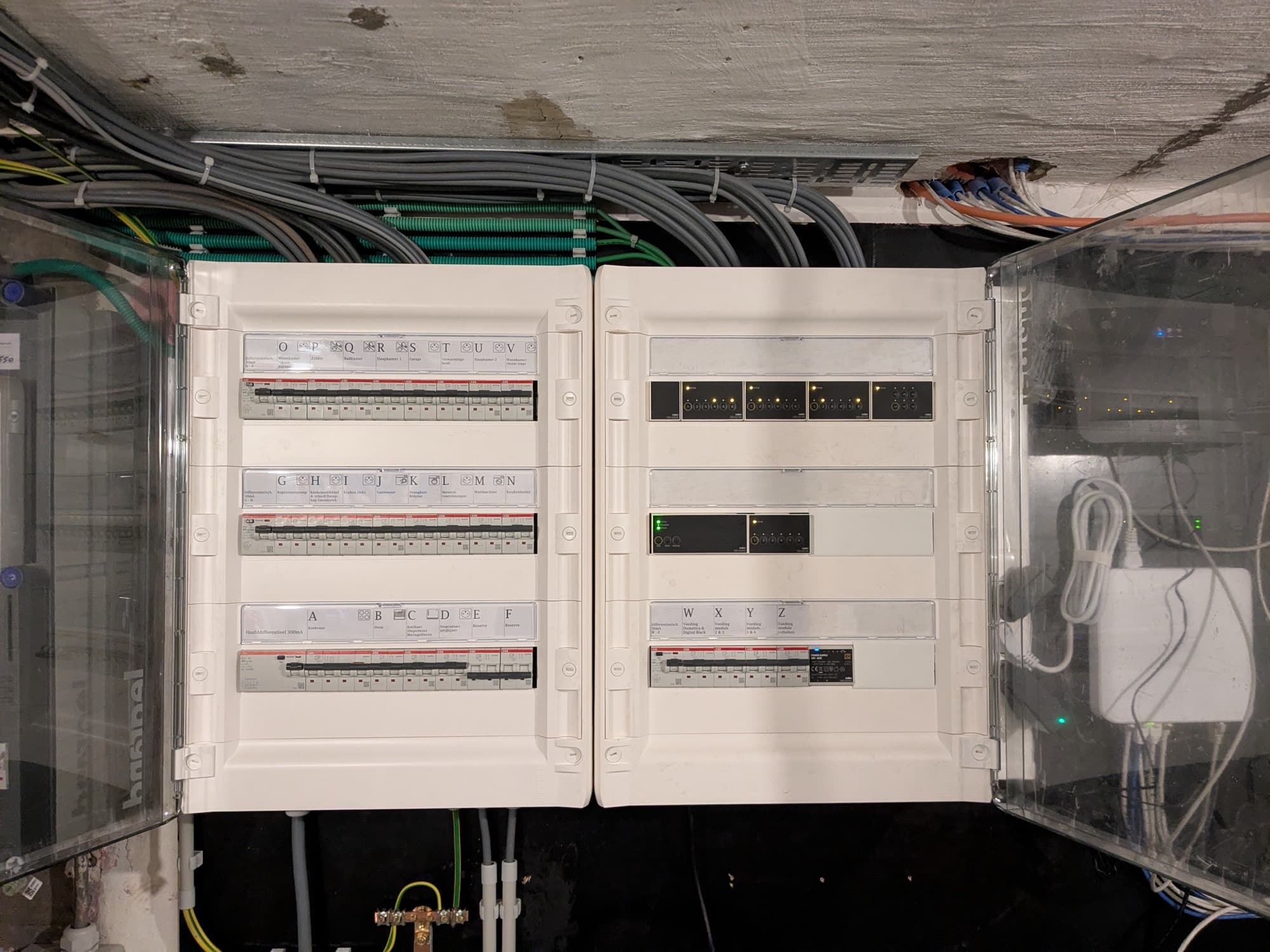 Niko Home Control smarthome-installatie in woning (project LFR)