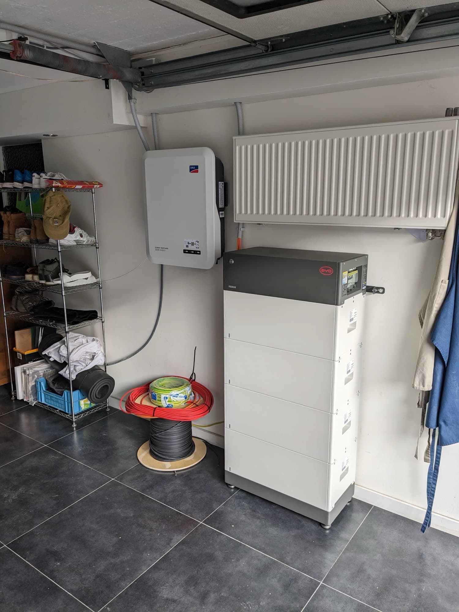 Thuisbatterij gekoppeld aan zonnepanelen (project BCT)