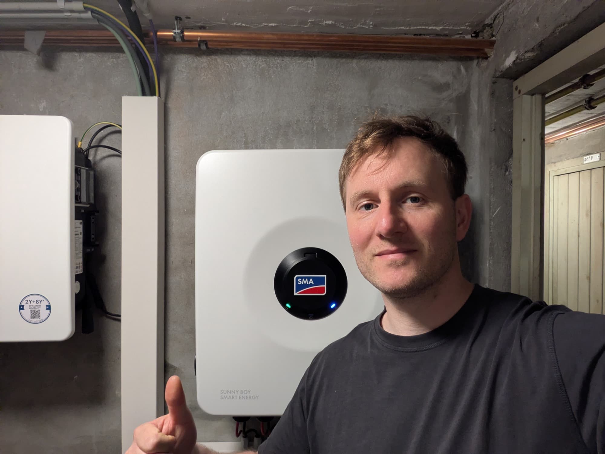 Thuisbatterij-installatie met omvormer (project HVT)